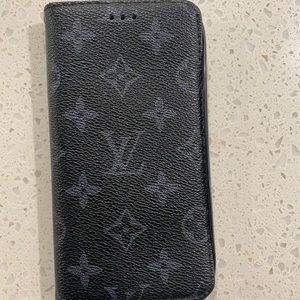 Cell phone Wallet Case authentic LV